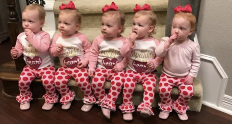 The network got new pictures of the grown-up quintuplets: they will already go to school