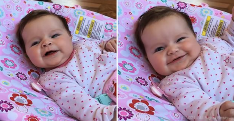 11-week-old baby girl says her first word