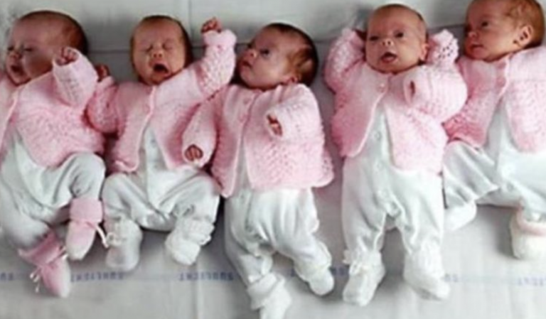 The quintuplets were the first to attend school. What they appear to be presently