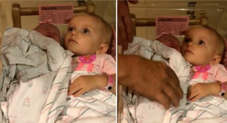 This Heart Warming Video Of A Toddler Not Letting Anyone Take Her Newborn Baby Sister Away Is Everything