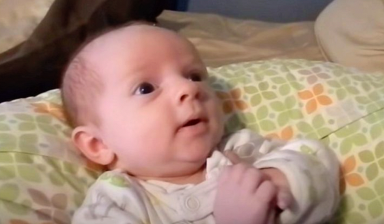 Video of a one-month-old baby talking and cooing with her mom received 1.5 million views