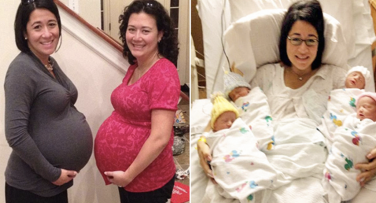 Two Sisters Carried Twins For The Same Man, Ended Up Giving Birth On The Same Day