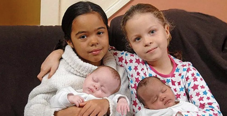 Parents Gifted with Rare Black-And-White Twins Get the Same Blessing 7 Years Later