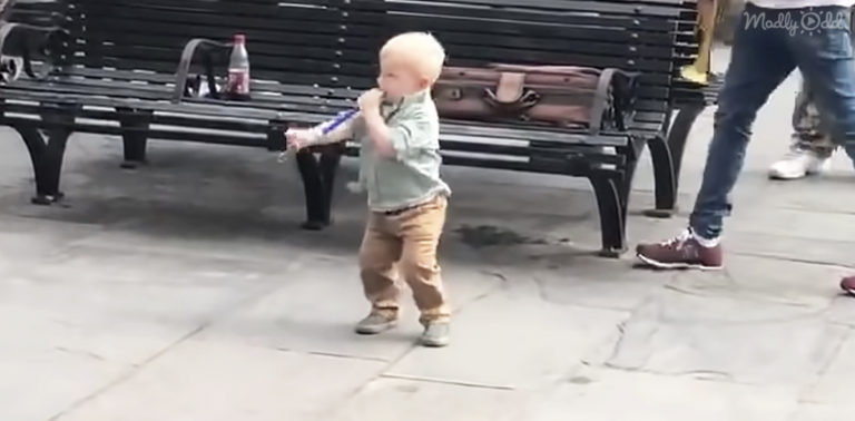 Adorable Toddler Dances With Street Performers In New Orleans