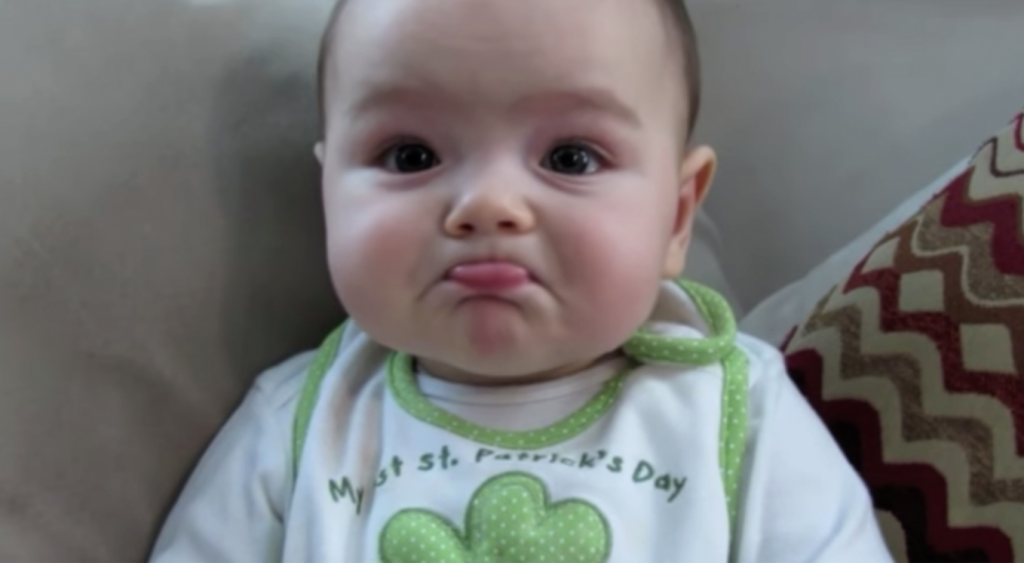 Dad Utters 1 Word & Chubby Baby Throws The Cutest Fit You’ll Ever See