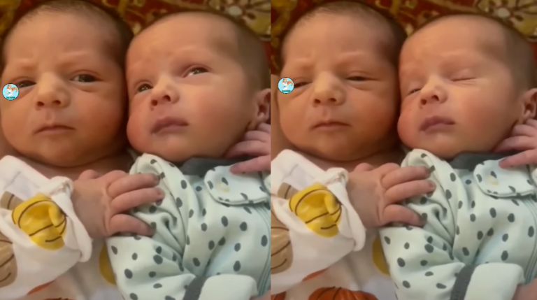 Double the Love: Adorable Twins Share Heartwarming Hug