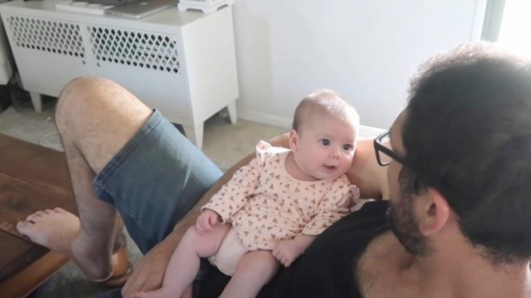 This cute conversation between a 2 month old baby and her daddy will bring a smile to your face