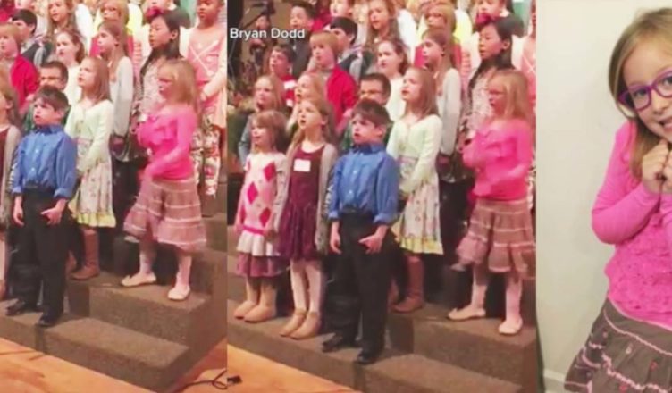 A 6-year-old girl’s outstanding performance in church choir goes viral.