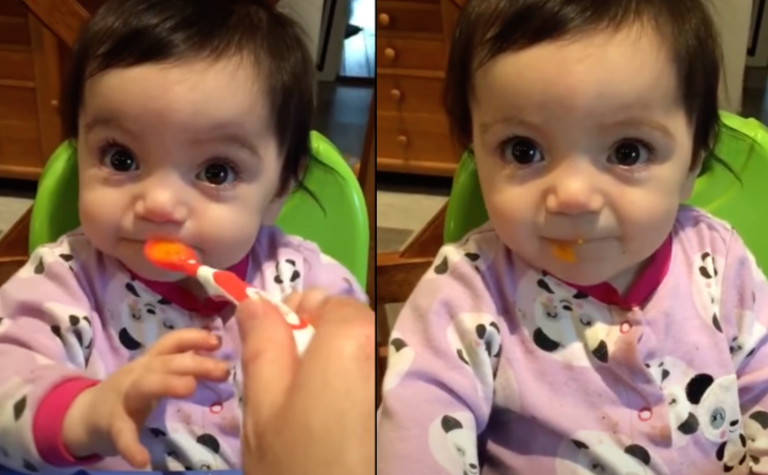 Baby’s priceless reaction after trying sweet potatoes for the first time