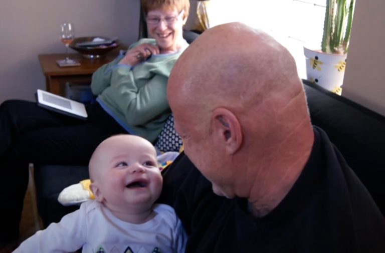 William Laughing At Grandpa William