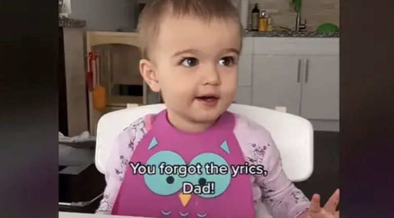 2-Yr-Old Corrects Dad When He Sings Wrong Lyrics – She Knows Them Perfectly!