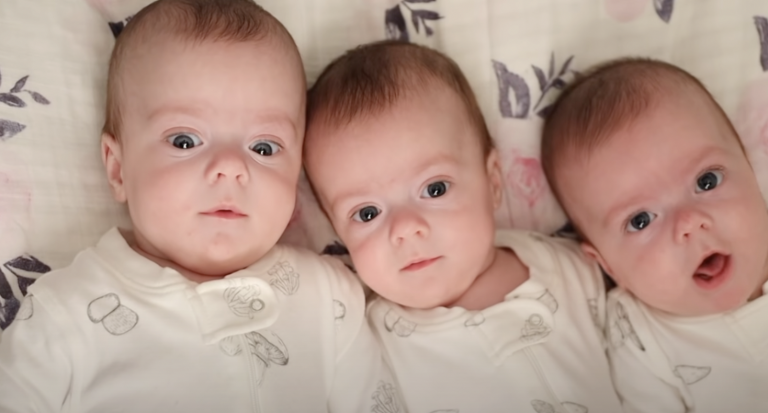 The CUTEST Babies Ever! IDENTICAL Triplets!