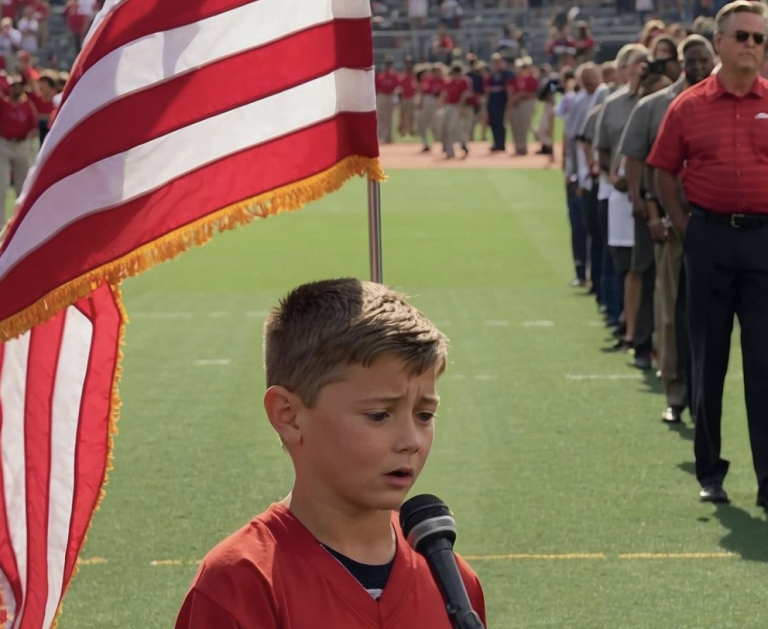 10-Year-Old Performs National Anthem And Brings Tears to The Crowd