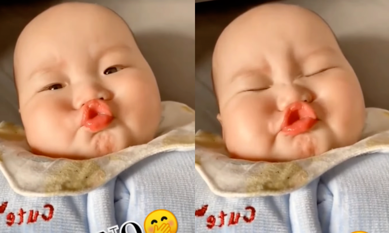 Heart-Melting Cuteness: Adorable Baby Blows Kisses To The Camera