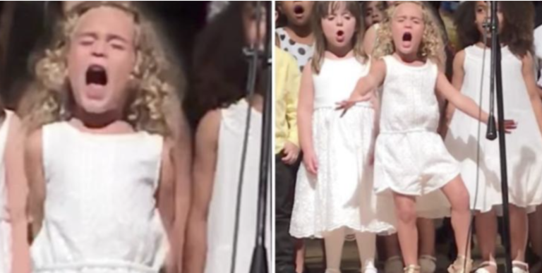 4 year old slays graduation performance. She gives it her all, and we love it!