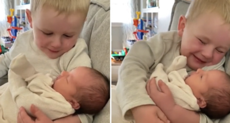 The Tears Of A Boy Holding His New Sister Move Thousands Of People