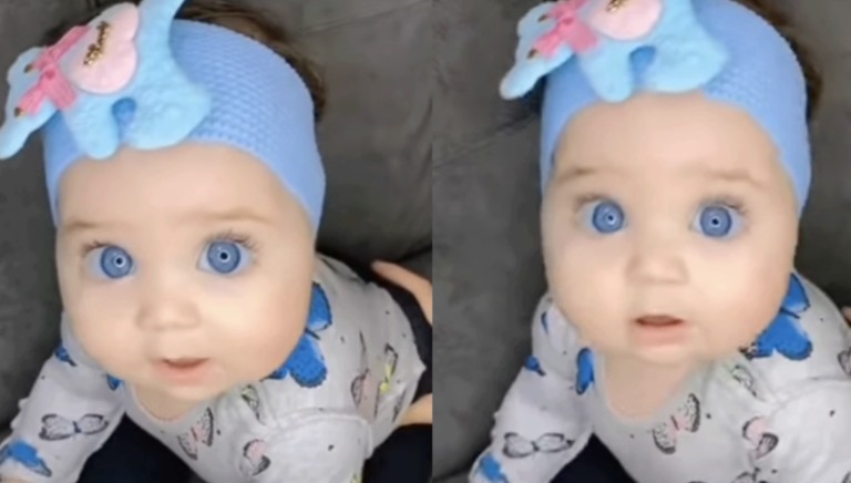 The Captivating Baby Girl With Sea-Like Blue Eyes