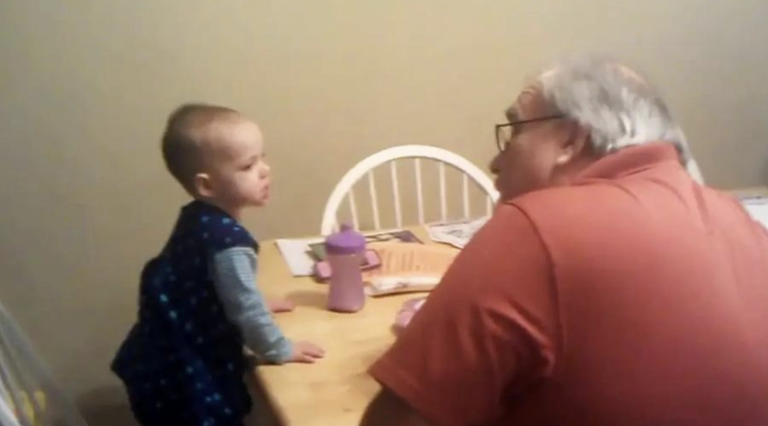 Precocious Baby Has an Epic Debate With Grandpa – Guess Who Wins