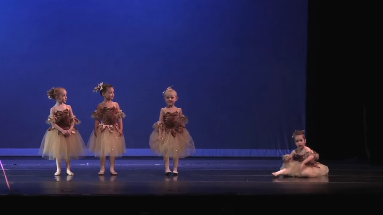 Little Girl Slips During Her Performance and Hilariously Improvises Instead