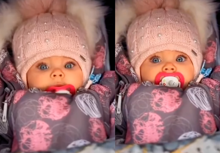 The Precious Little Girl With Blue Eyes: Heart-Melting Charm