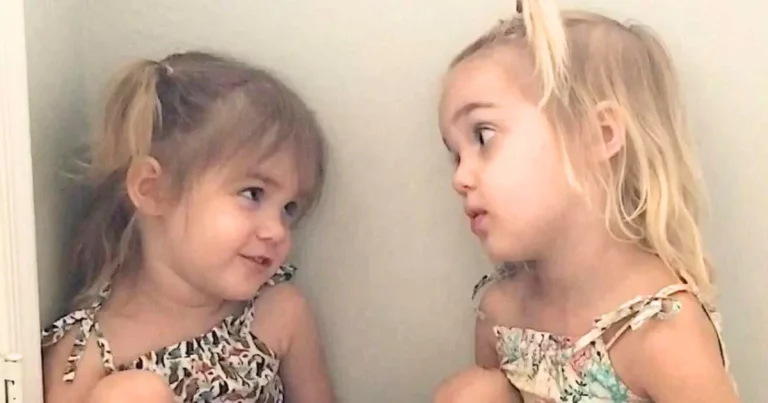 Little girl tells twin she wants to be a teacher and twin gives hilarious ‘retort’