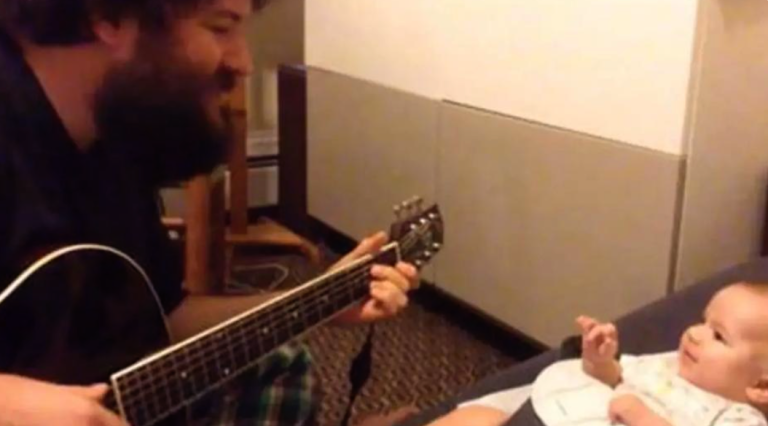 Daddy Begins Singing Classic. Baby’s Comeback Is Melting Everyone’s Heart