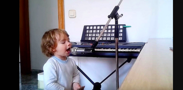 Toddler Sings The Blues And Plays The Harmonica