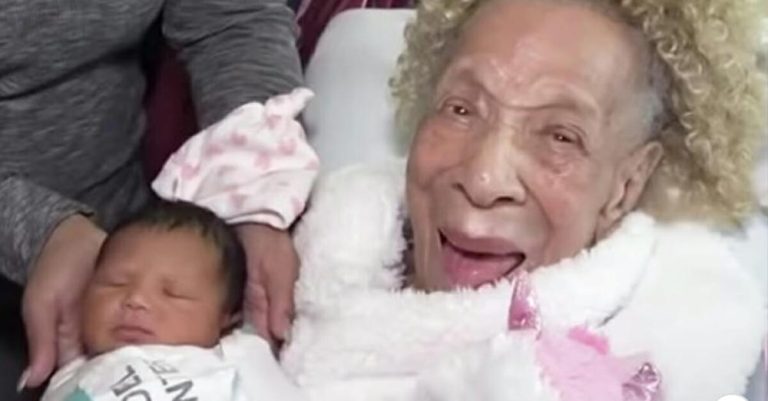 105-year-old meets great-great-granddaughter for the first time as 5 generations meet