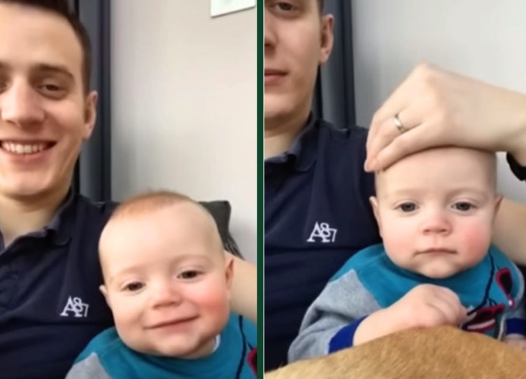 Dad shares adorable way he puts baby to sleep and cute moment wins 28M views