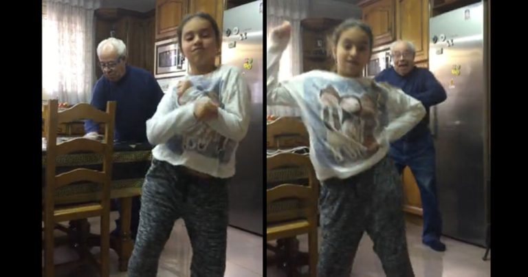 Talented Girl Dances To Favorite Song When Grandpa Decides To Jump In