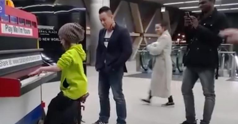 Nine-year-old sees a piano at the train station and sits down. When she begins to play? STUNNING