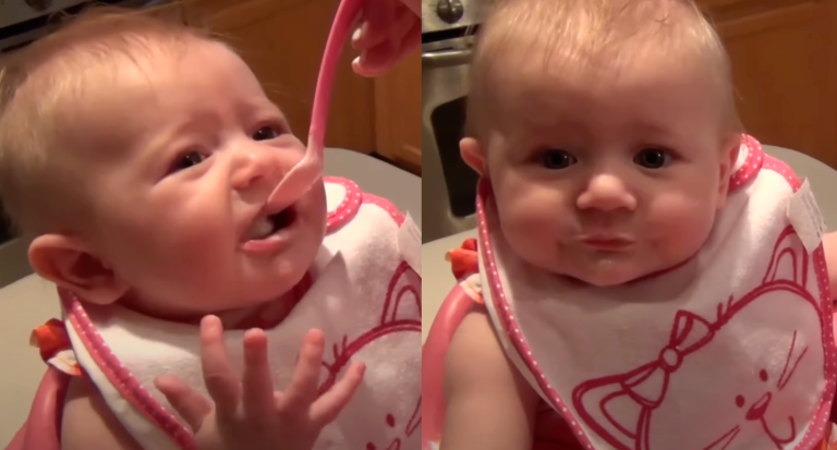 Kaylie’s First Spoon Feeding: A Hilariously Messy Adventure