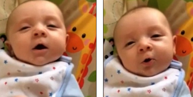 Cute 7-Week-Old Baby Surprises His Mom By Saying ‘Hello’