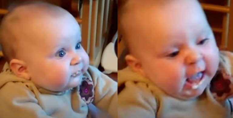 Sydney’s Hilarious First Encounter With Solids