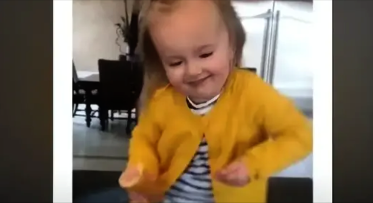 Watch This Adorable 2-Yr-Old Break Out Dancing When Her Favorite Song Plays