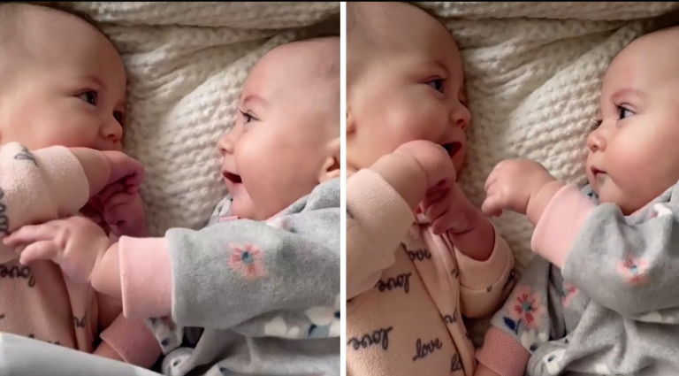 Twin Baby Sisters Have A Very Intense Conversation