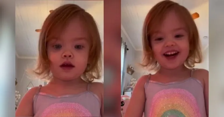 Toddler Says “Daddy, This Girl Is Pretty,” Then Realizes Who She’s Talking About!