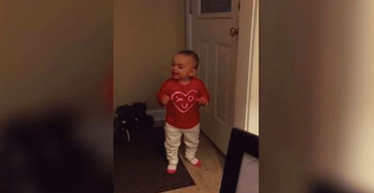 Baby Girl Babbles And Argues Over Why She Has To Go Outside And Her Parents Are In Splits