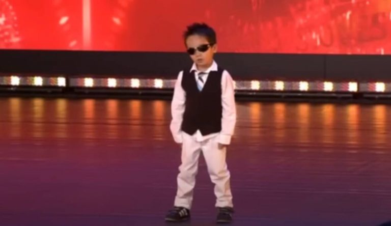 The little boy made the whole audience admire him with his “Gangnam style” dance!