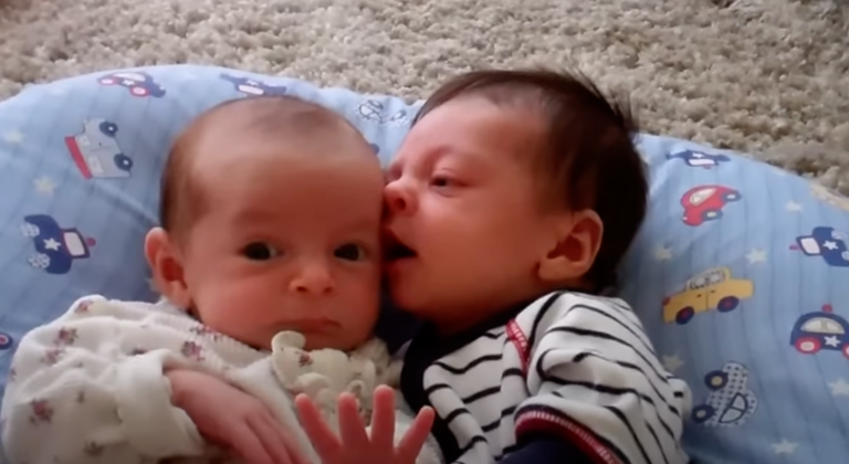 Twin Siblings Brody And Remi’s Playful Kisses