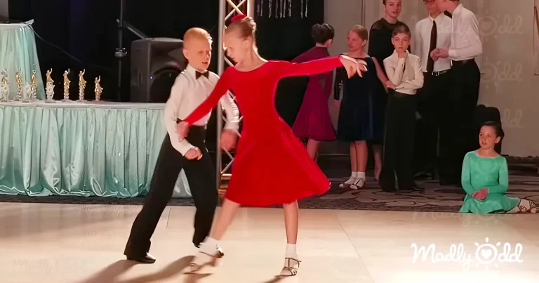 Young dancers dazzle with an explosive routine that blazes past their age