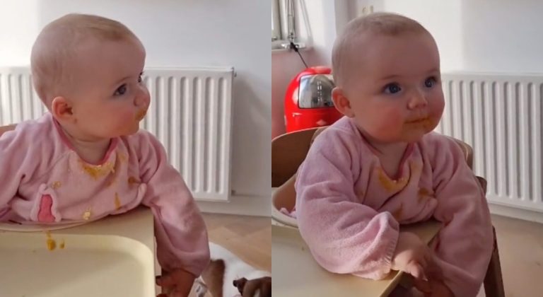 A Baby Confused By Dad’s Twin: A Hilarious Moment As She Tries To Figure Out Which One Is Her Dad