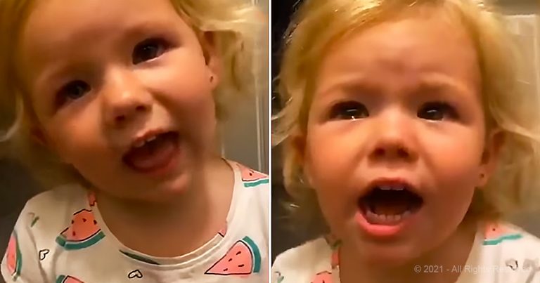 Cute little girl uses positive affirmations to work through an ouchie