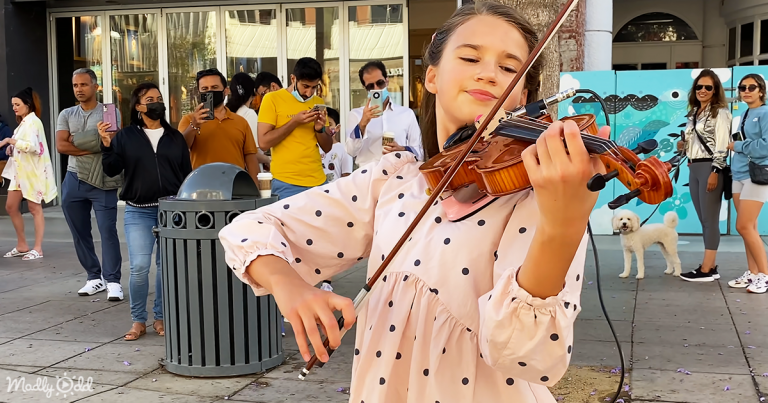 Mesmerizing violin solo leaves dog enchanted by love