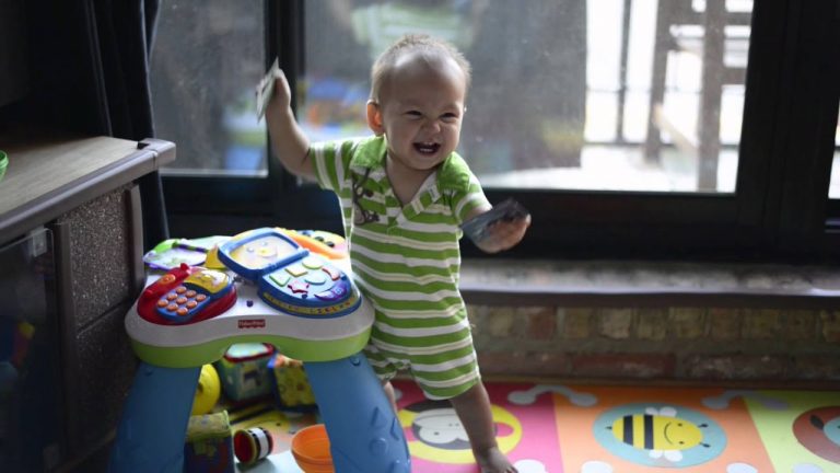 Little Boy 11 Months, Was Super Excited To See His Dad Home From Work