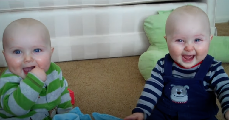 8 Month Old Twins Laughing At Fake Sneezes