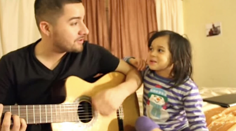 Dad Does An Adorable Duet With His 2-Year-Old To “Home”