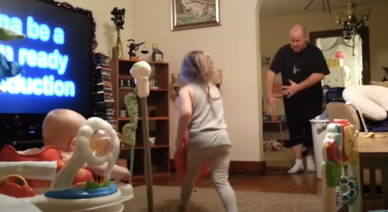 Secret Camera Catches CUTEST Daddy Dance Party