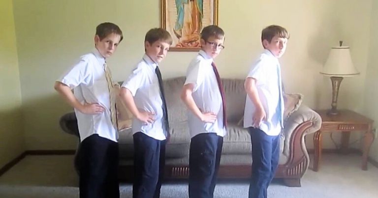 4 middle schoolers dance to boy band song completely unaware sneaky sister is recording