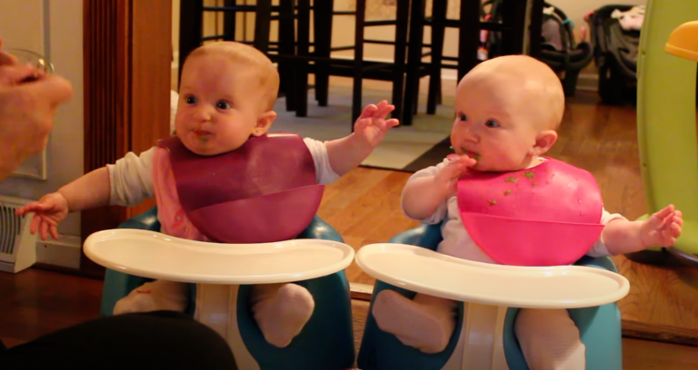 Arya & Maya Eat Green Beans